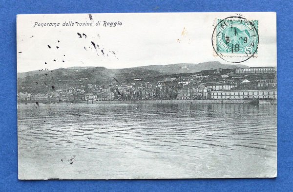 Cartolina Reggio Calabria - Panorama delle rovine - 1909 | Immagine principale