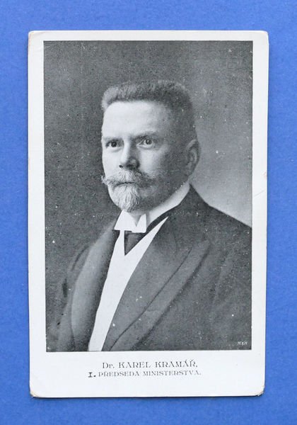 Cartolina Personaggi Famosi - Politico Karel Kramar - 1918 ca.
