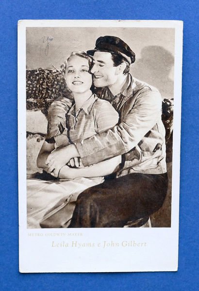 Cartolina Personaggi Famosi - Attori Leila Hyams e John Gilbert …