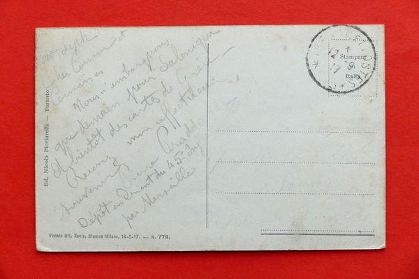 Cartolina Taranto - Canale navigabile - 1917