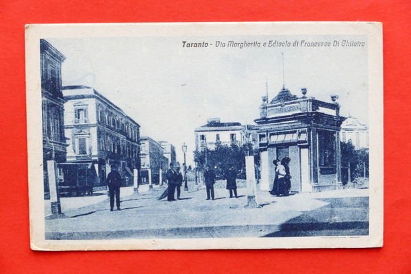 Cartolina Taranto - Via Margherita e Edicola di Francesco di …