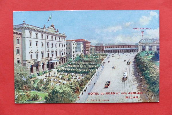 Cartolina Milano - Hotel du Nord et des Anglais - …