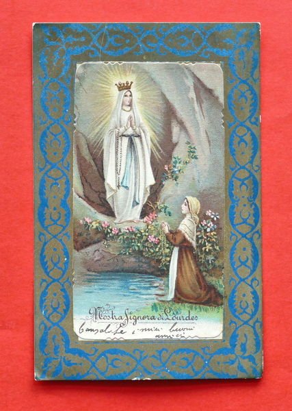 Cartolina Religione - Nostra Signora di Lourdes - 1935 ca.