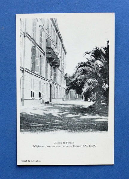 Cartolina Sanremo - Maison de Famille - 1915 ca..
