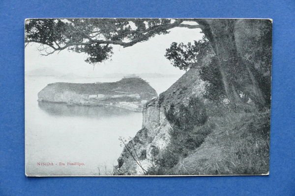 Cartolina Isola di Nisida - da Posillipo - 1910 ca.