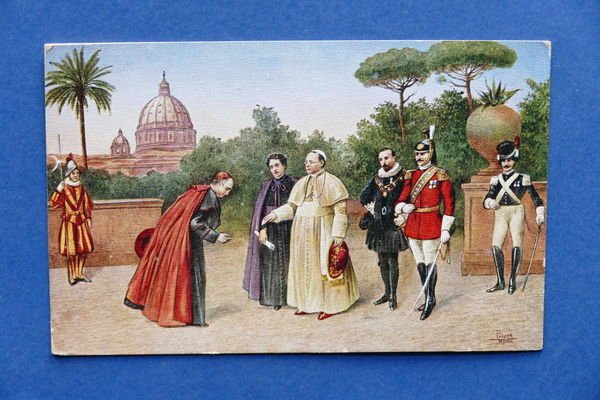 Cartolina Religione - Papa Pio XI nei Giardini Vaticani - …