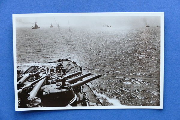 Cartolina Marina Militare - Navi d'Italia Naviglio in triplice linea …