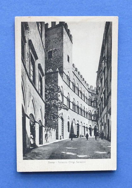 Cartolina Siena - Palazzo Chigi Saracini - 1915 ca..