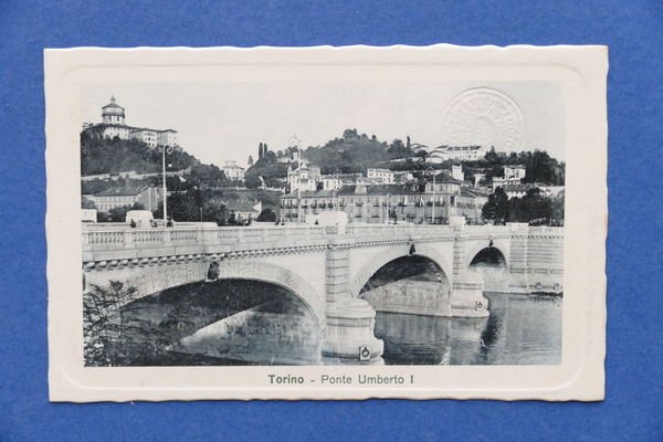 Cartolina Torino - Ponte Umberto I - 1910 ca. | Immagine principale