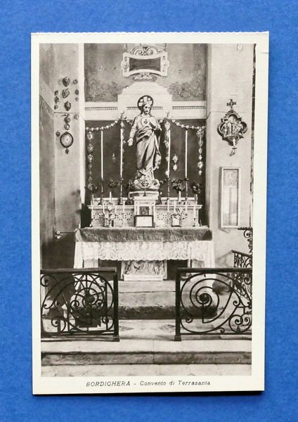 Cartolina Bordighera - Convento di Terrasanta - Altare del Sacro …