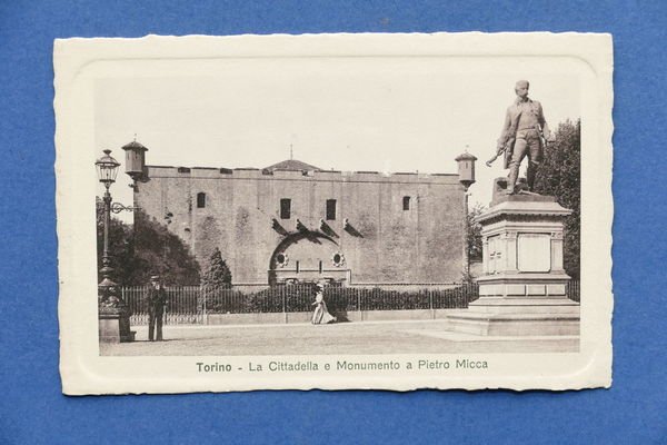 Cartolina Torino - La Cittadella e Monumento a Pietro Micca …