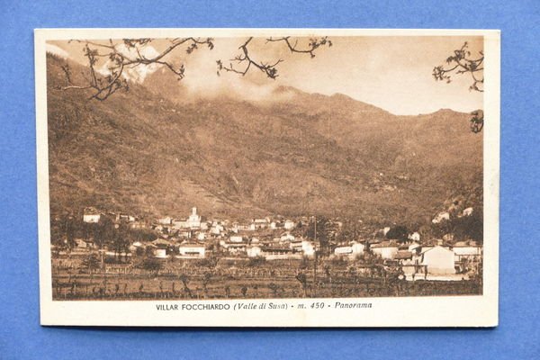 Cartolina Valle di susa - Villar Focchiardo - Panorama - …