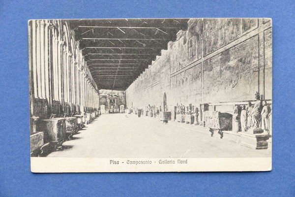 Cartolina Pisa - Camposanto - Galleria Nord - 1910 ca.