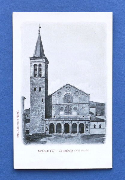 Cartolina Spoleto - Cattedrale - 1910 ca.
