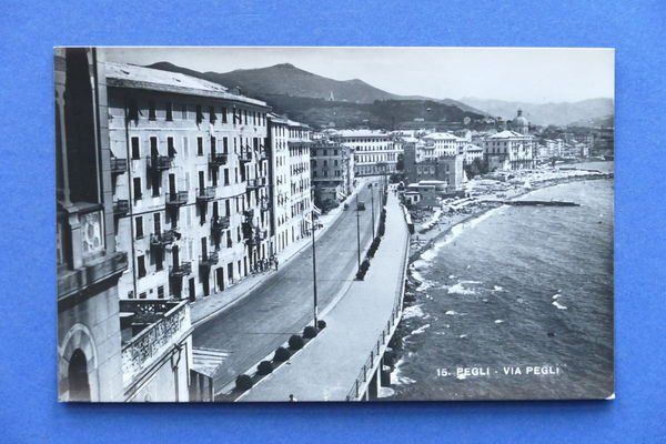 Cartolina - Pegli - Via Pegli - 1920 ca.