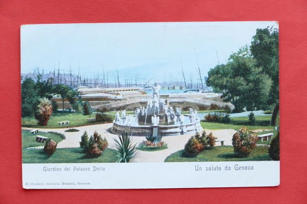 Cartolina - Genova - Giardino del Palazzo Doria - 1900 … | Immagine principale