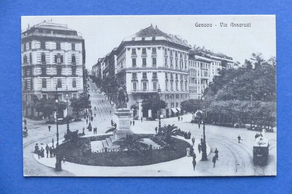 Cartolina - Genova - Via Assarotti - 1910 ca. | Immagine principale