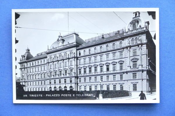 Cartolina Trieste - Palazzo Poste e Telegrafi - 1943