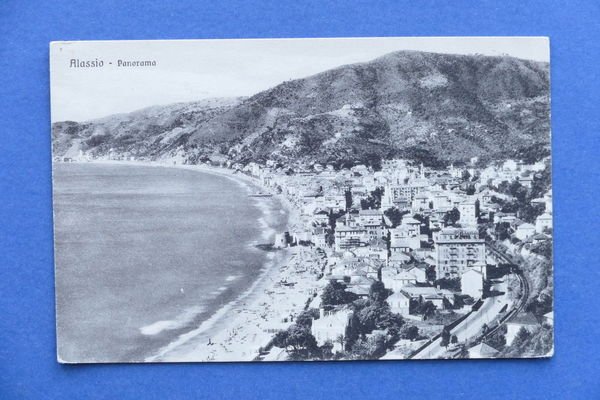 Cartolina Alassio - Panorama - 1925 ca.