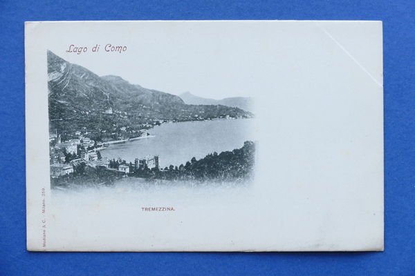 Cartolina Lago di Como - Tremezzina - 1900 ca.