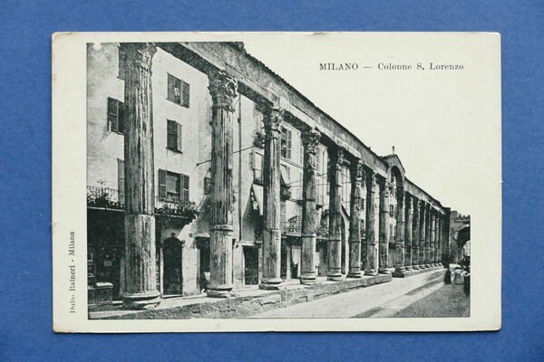 Cartolina Milano - Colonne di S. Lorenzo 1905 ca.