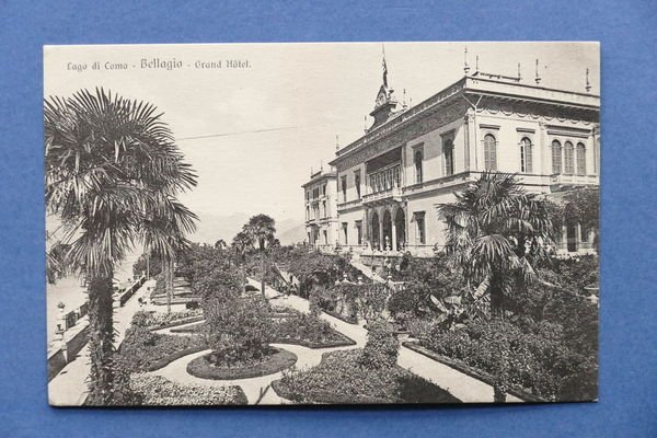 Cartolina Lago di Como - Bellagio - Grand Hotel - …