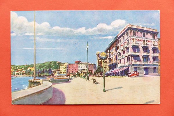 Cartolina Rapallo - Hotel Marsala sulla passeggiata a mare - …