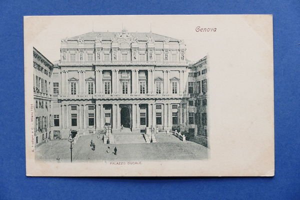 Cartolina Genova - Palazzo Ducale - 1900 ca.