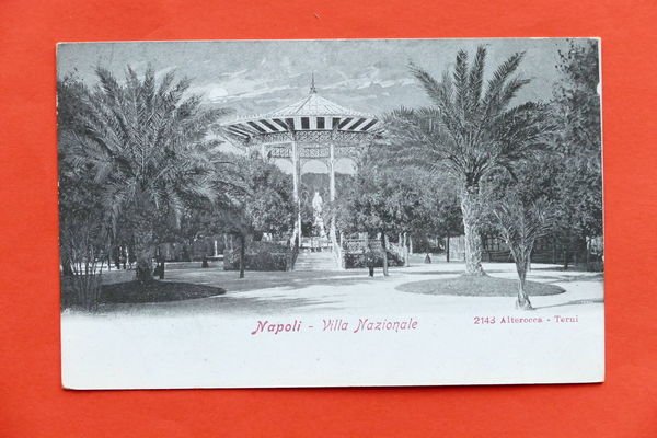 Cartolina Napoli - Villa Nazionale - 1910 ca.