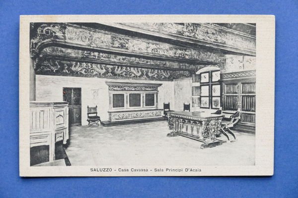 Cartolina Saluzzo - Casa Cavassa - Sala Principi d'Acaia - …