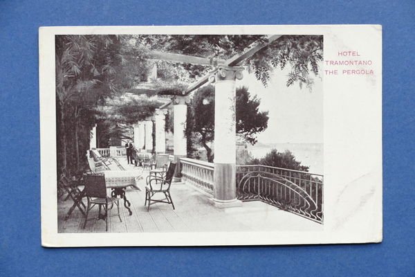 Cartolina Sorrento - Hotel Tramontano - The Pergola - 1910 …