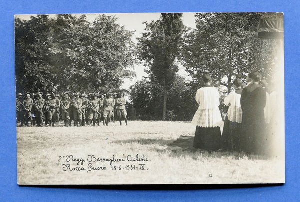 Cartolina Militaria 2° Regg. Bersaglieri Ciclisti - Rocca Priora - …