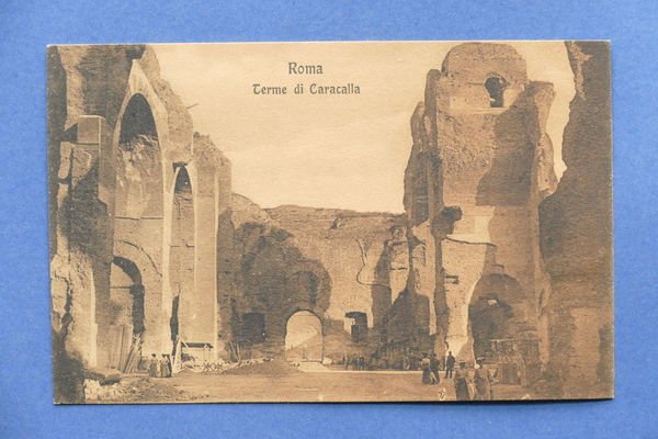 Cartolina Roma - Terme di Caracalla - 1910 ca.