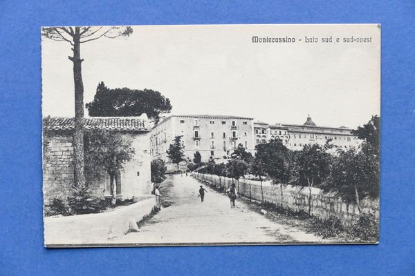Cartolina Montecassino - Lato sud e sud-ovest - 1910 ca..