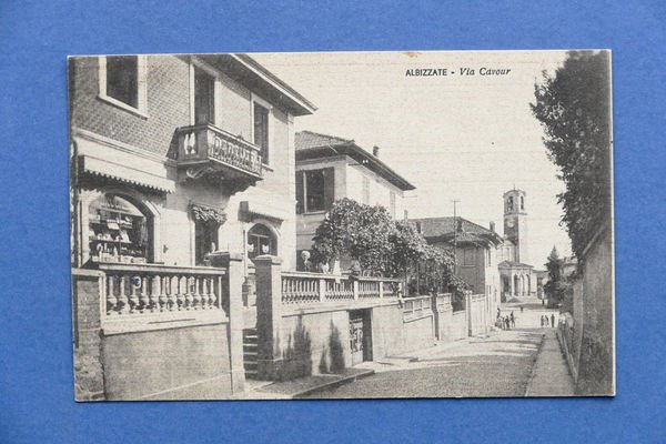 Cartolina Albizzate - Via Cavour