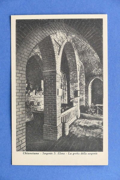 Cartolina Chianciano - Sorgente S. Elena - 1930 ca.