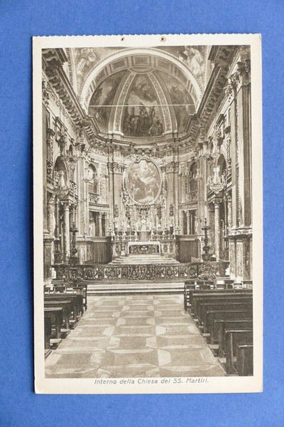 Cartolina Torino - Interno della Chiesa dei SS. Martiri 1930 …