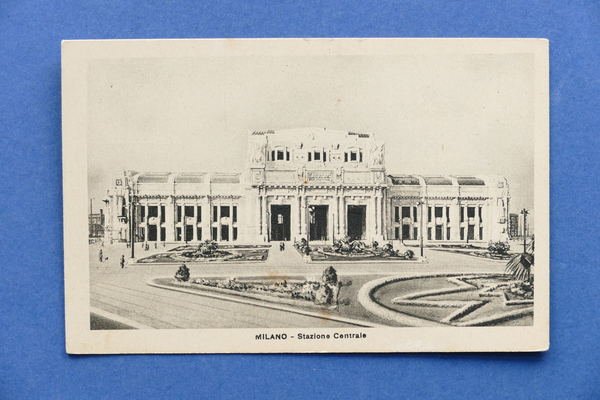 Cartolina Milano - Stazione Centrale - 1925 ca.