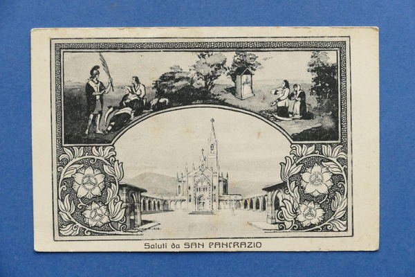 Cartolina Saluti da S. Pancrazio - Pianezza - 1928