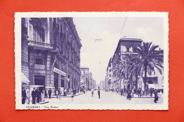 Cartolina Palermo - Via Roma - 1930 ca.