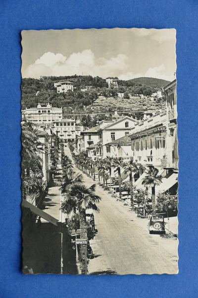 Cartolina Bordighera - Viale Regina Elena - 1942 ca.