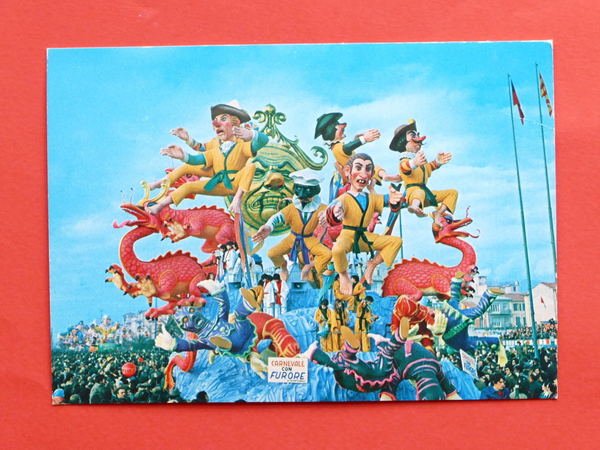 Cartolina Carnevale di Viareggio - Carnevale con furore - 1974 …