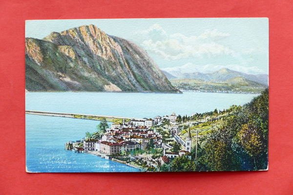 Cartolina Svizzera - Lago di Lugano - Bissone veduta verso …