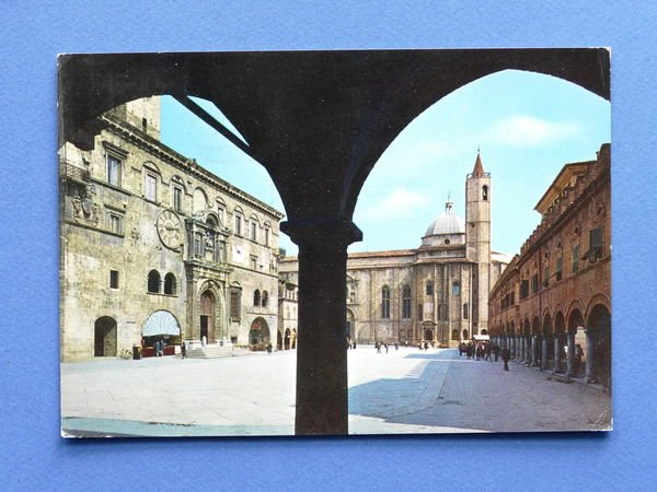 Cartolina Ascoli Piceno - Piazza del Popolo - 1967