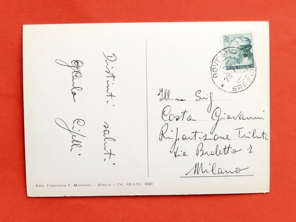 Cartolina Lago d'Idro - Strada Anfo - Maniva - Varie …