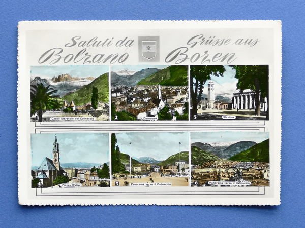 Cartolina Bolzano - Varie vedute - 1957