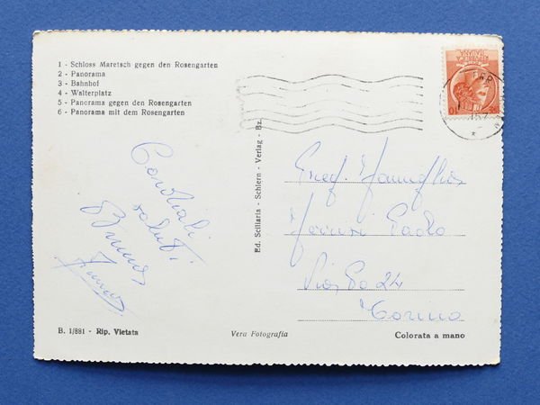 Cartolina Bolzano - Varie vedute - 1957