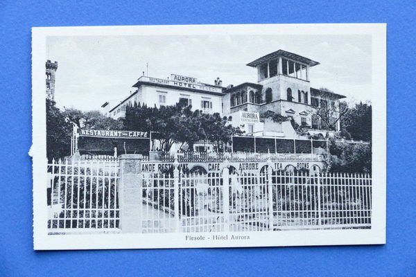 Cartolina Fiesole - Hotel Aurora - 1930 ca..