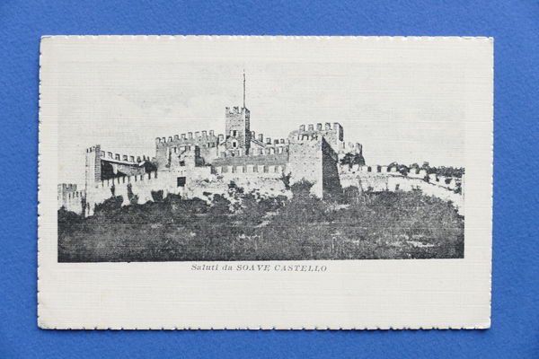 Cartolina Saluti da Soave Castello - 1910 ca.