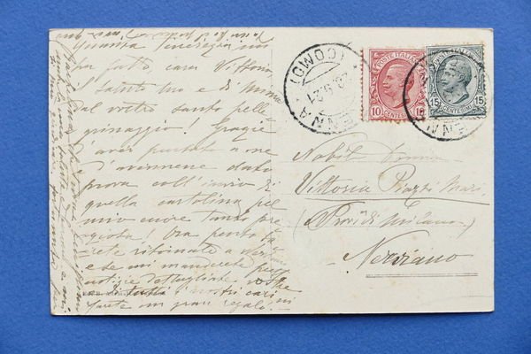 Cartolina Varenna - Il Fiumelatte - 1921.